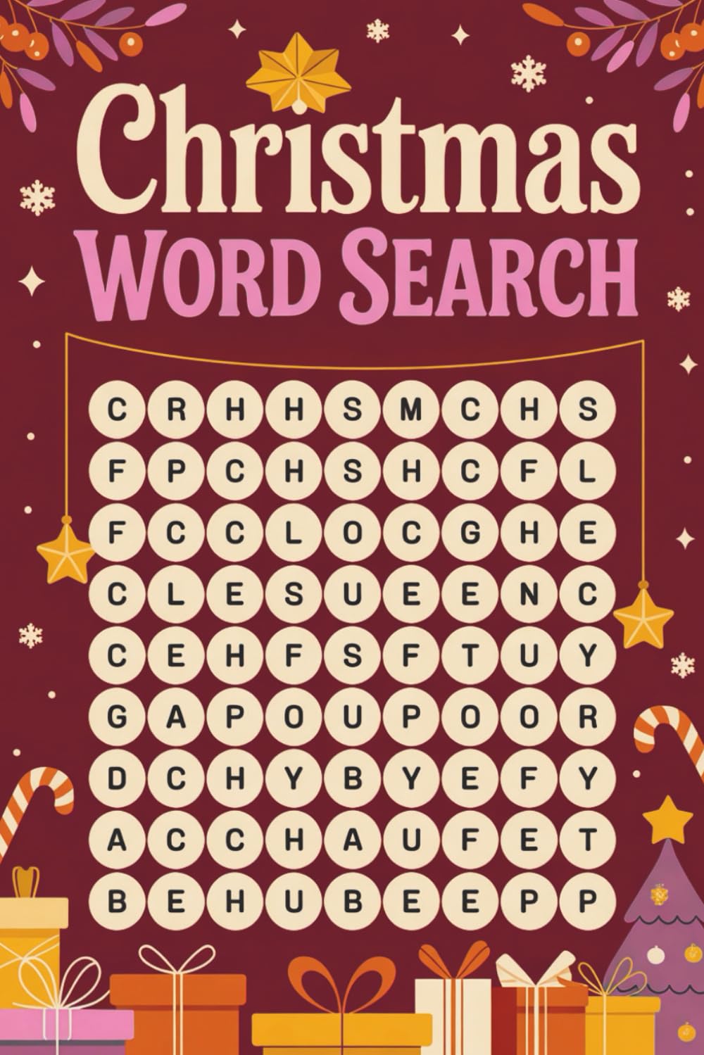Stocking Stuffers for Women: Christmas Word Search: Challenging and Relaxing Holiday Grids to Sharpen Vocabulary and Focus for Her
