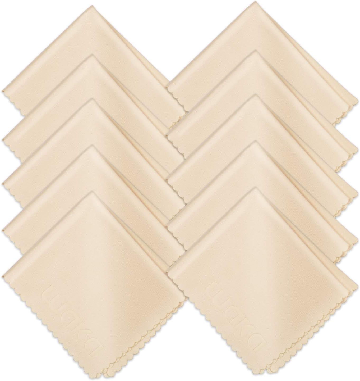 waka 10 Pack Upgraded Microfiber Cleaning Cloth, 6x7 Lint