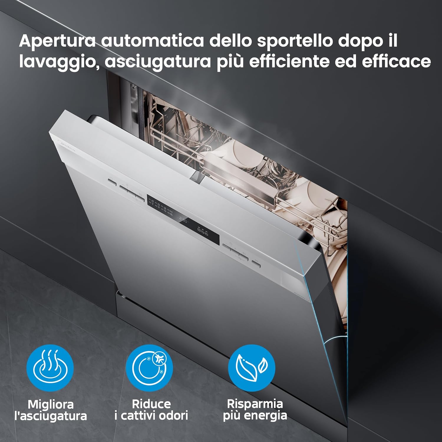 Dishwasher door automatically opening after wash cycle