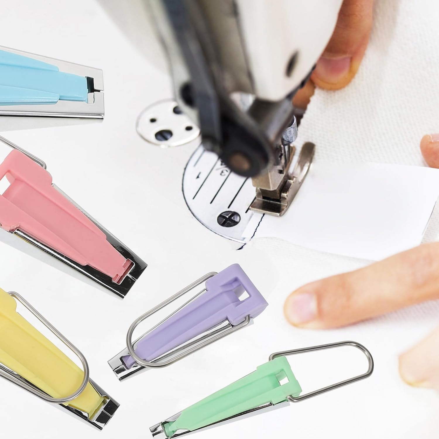 TEHAUX 20pcs Bias Tape Maker Tool Set Multi-Function Sewing and Quilting Bias Binding Maker for Crafts Dressmaking Embroidery and Party Decorations