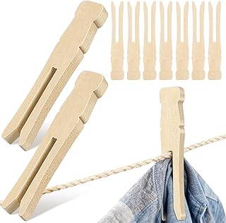 GALPADA Wooden Clothes Pins Laundry Pegs Heritage Wooden Dolly Pegs Natural Wood Clothespins for Outdoor Drying Craft Projects 50Pcs
