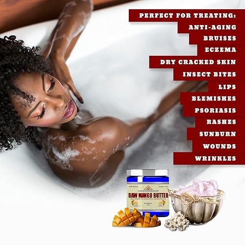 Miniatura 4 de Tarro de mantequilla de mano sin refinar orgánico a granel aroma a mango ligero base no grasa para belleza hidratación de la piel base de bricolaje