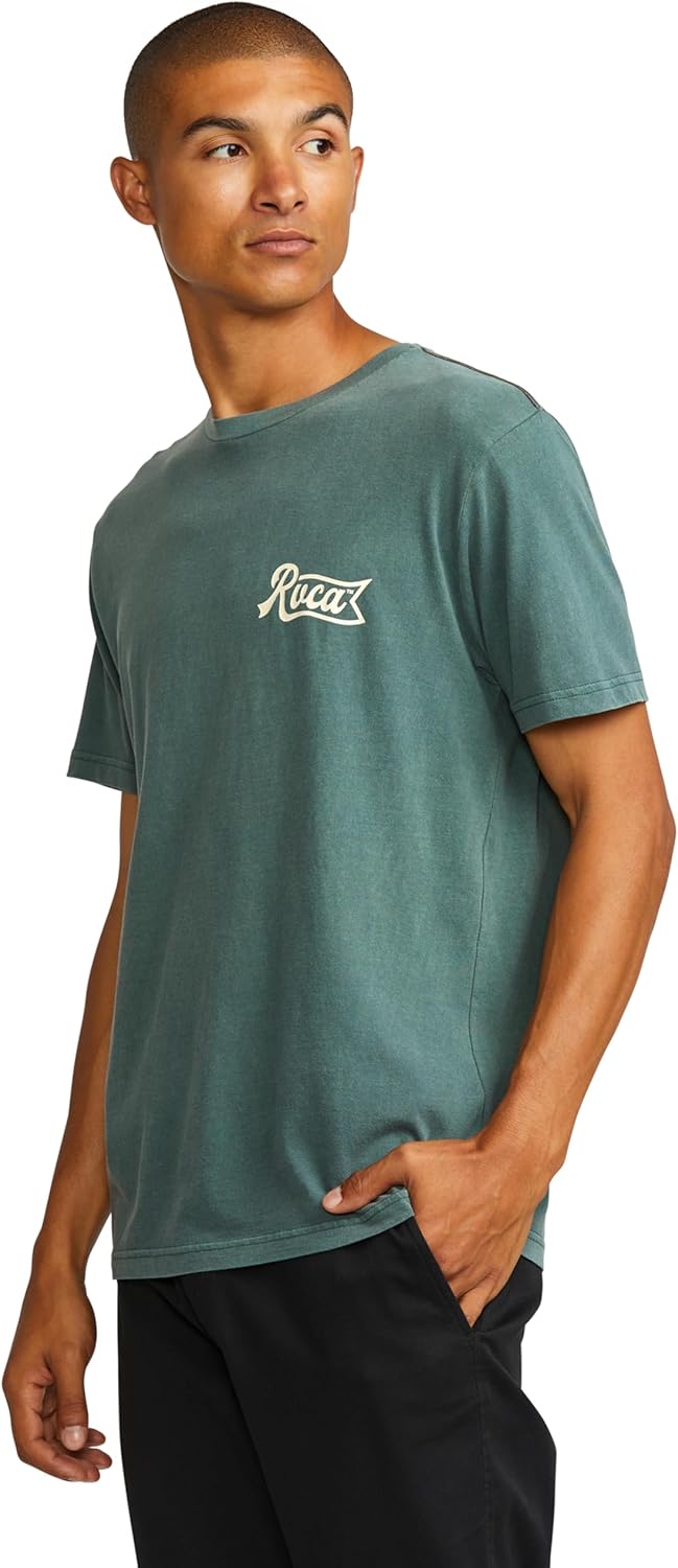 RVCA Men's Pen Script Short Sleeve Tee