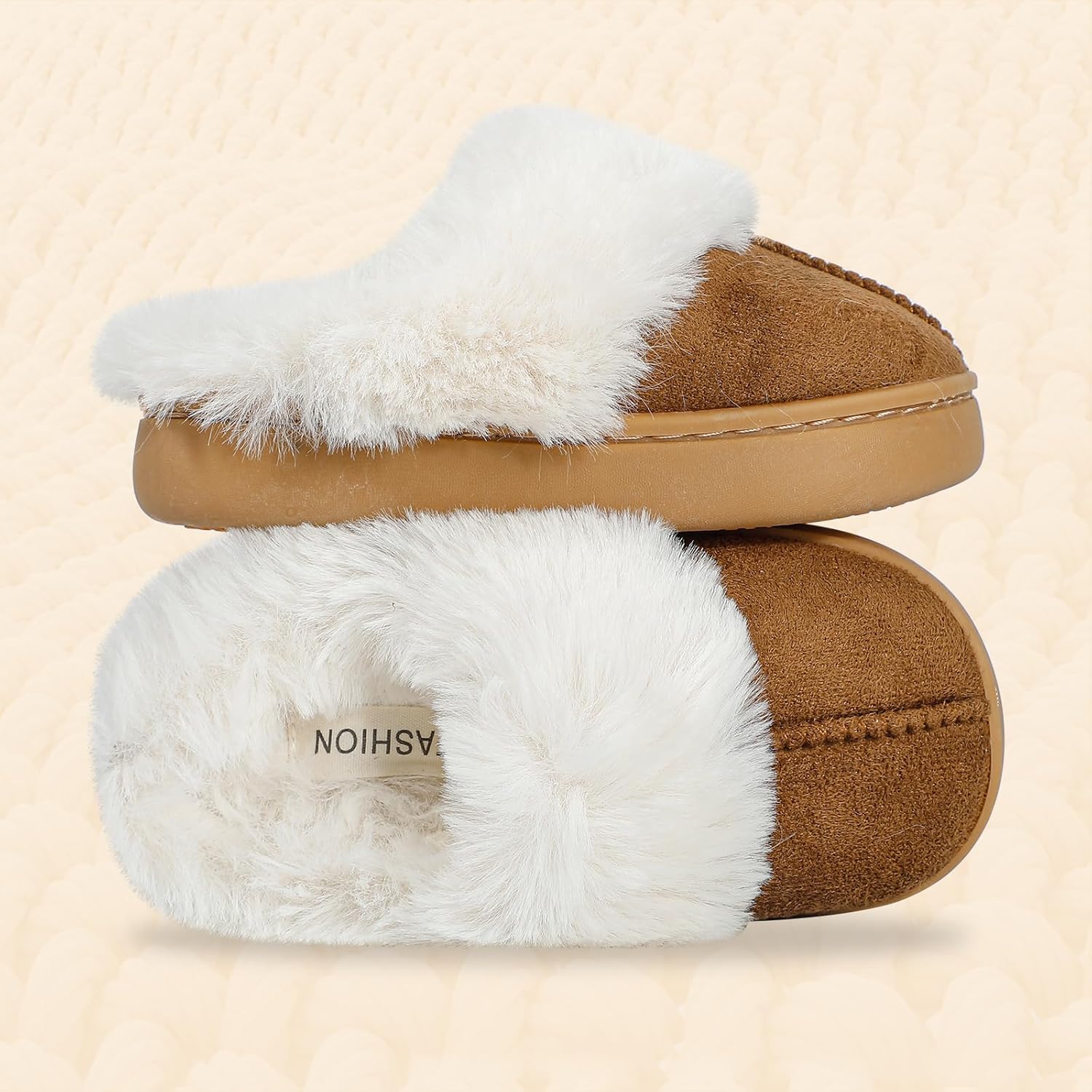 MK MATT KEELY Girls Boys Slippers Kids Fuzzy House Slippers Baby Toddlers Non-Slip House Shoes Winter Warm Soft Plush Indoor Outdoor Slippers for Little Kid Big Kid - Image 6