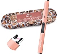 Vista 12 de FUKKUDA Encendedor Eléctrico de Vela de Doble Arco Mejorado - Recargable por USB, Resistente al Viento, Sin Llama, Ideal Relleno de Calcetín Negro