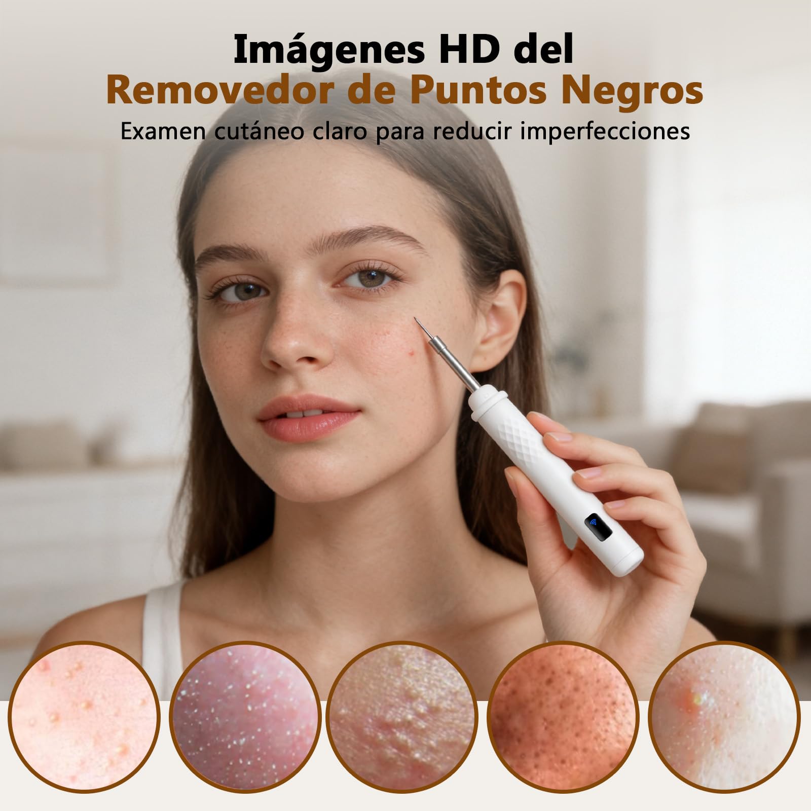 Otoscopio con Pantalla IPS HD 3,97 Pulgadas,Kit Examen 3 EN 1 para Limpieza de Oídos Eliminar Puntos Negros y Examen Oral, Limpiador Oidos Adultos con Cámara 1080P y 6 Luces LED, Tarjeta de Memoria TF