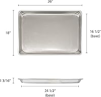 Vista 3 de Excellante 18" X 26" Full Size Aluminum Sheet Pan, Comes In Each