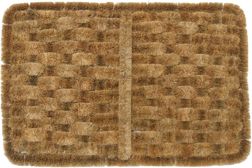 Rubber-Cal "Shiraz Outdoor Scraper Door Mat, 16 by 24-Inch, Tan, Model: 10-100-511