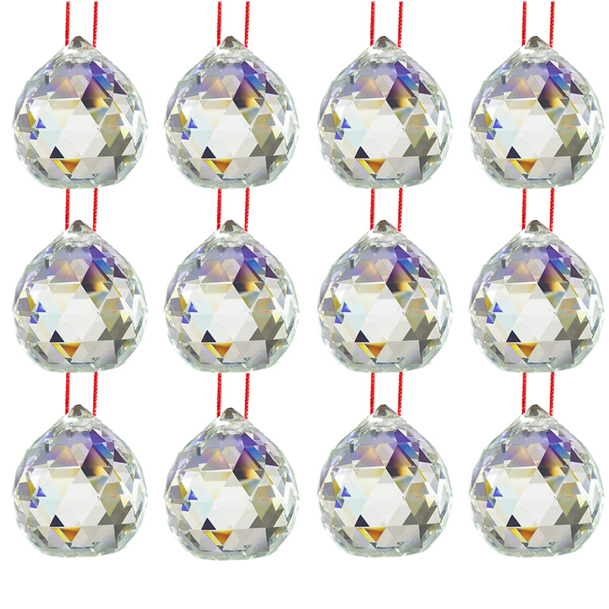 Reiki Crystal Products Glass Home Decor Crystal Ball (40 mm, Clear)