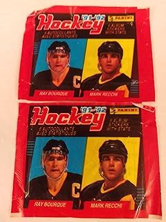1991-92 Panini Hockey Stickers Pack Of 6 Stickers - Lot Of 2 Packs