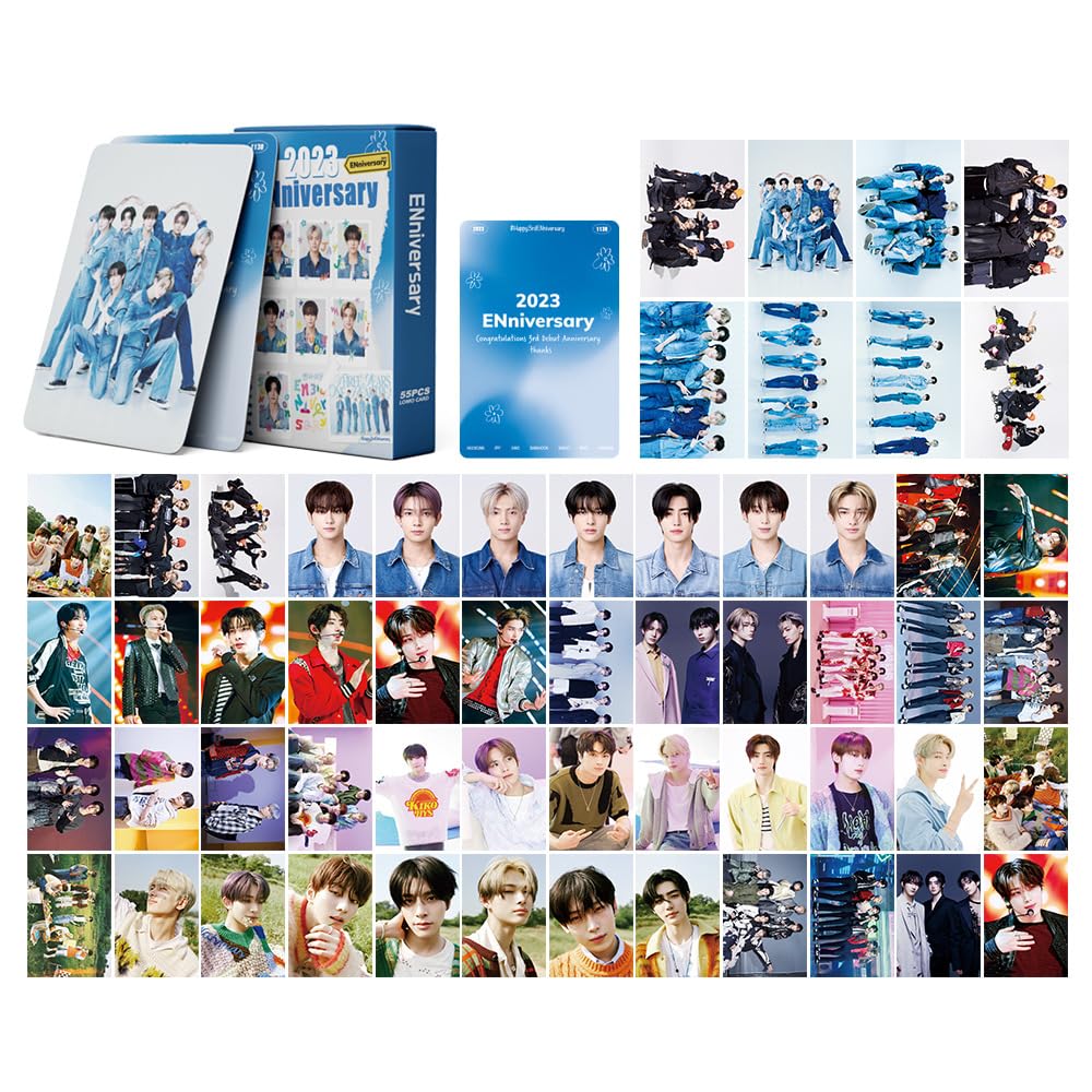 ENHYPEN ENniversary 2023トレカ 55Pcs KPOP ENHYPEN Lomo Card ENHYPEN ENniversary 2023 Album