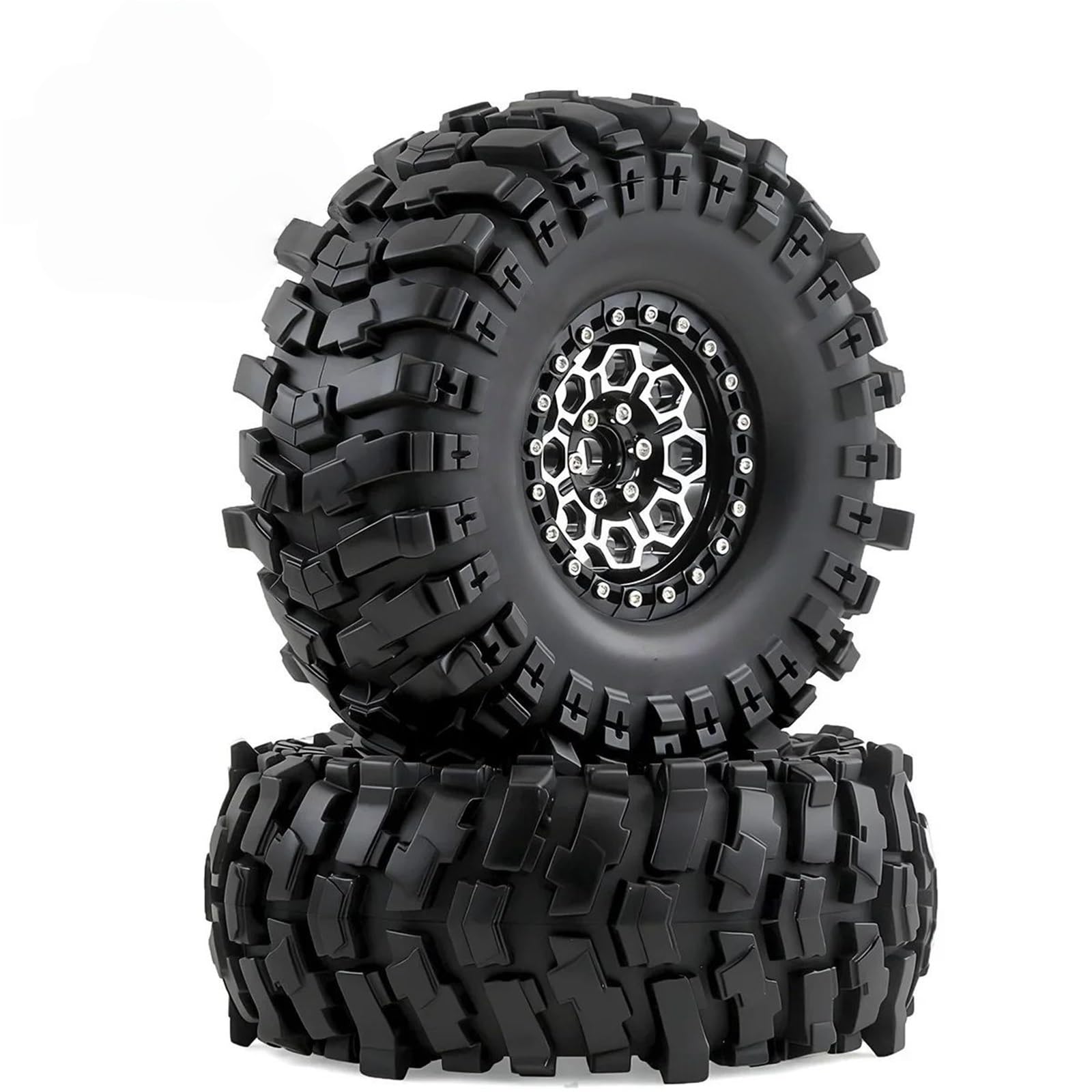 Mozzo Ruota Da 2.2 Pollici 135mm Pneumatico In Metallo E Gomma Per Hyper GO Per MJX H8H YK4083 CROSSRC Rhino 1/8 RC Auto Aggiornamenti Parti Parts