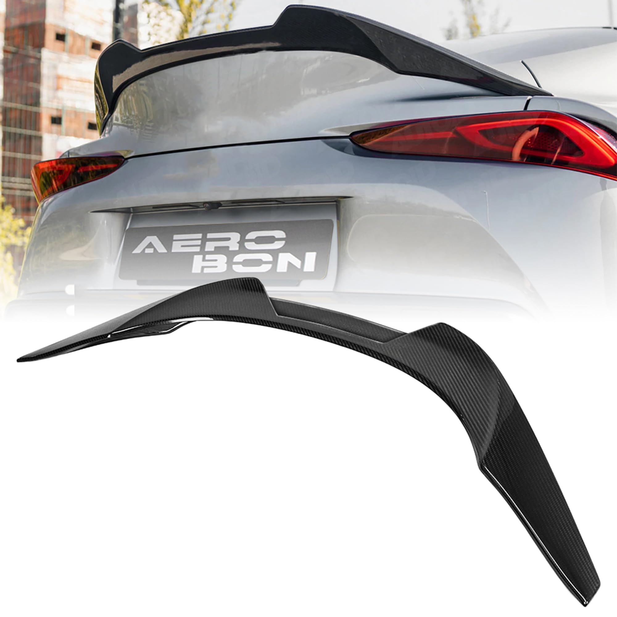 AeroBon Real Carbon Fiber Trunk Spoiler Compatible with 2020-2026 Toyota GR Supra A90 A91 Rear Spoiler (MP Style) Motorsport Performance