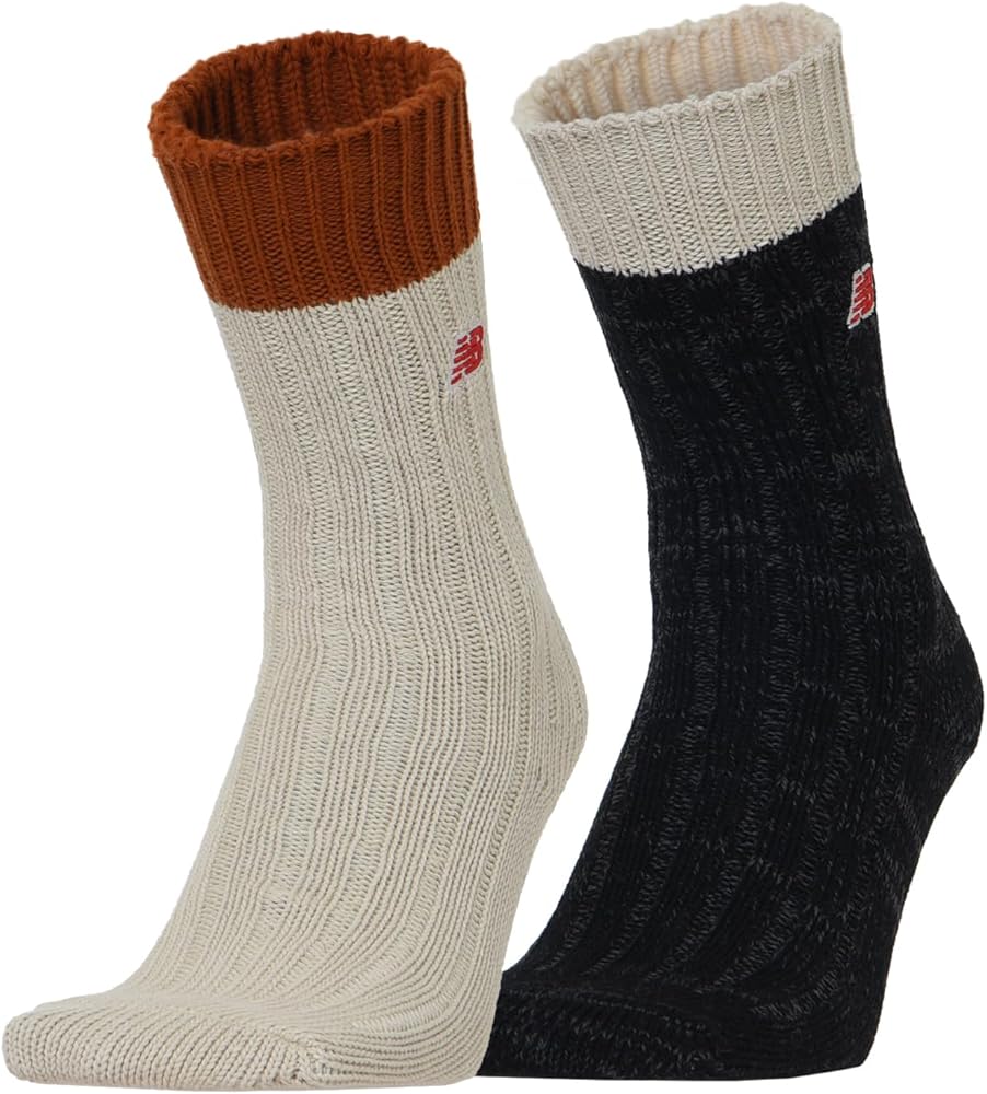 Amazon | [ニューバランス] 靴下 ローゲージ ミッドカフ 2P