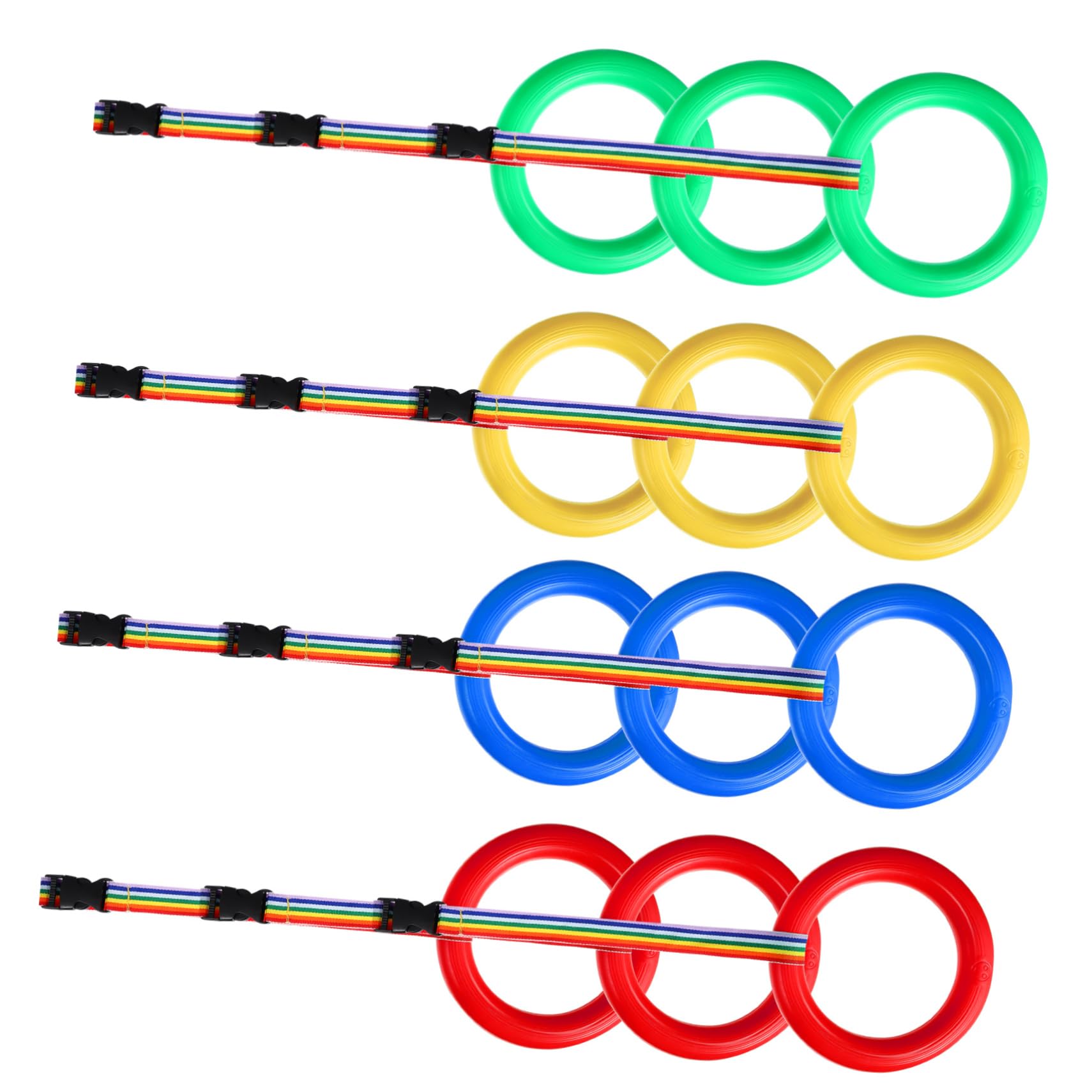 BESPORTBLE Anti-Lost Traction Ropes Set 12 Pcs Walking Ropes with Ring Kids' Safety Leashes for Preschool Daycare Kindergarten Outdoor Use