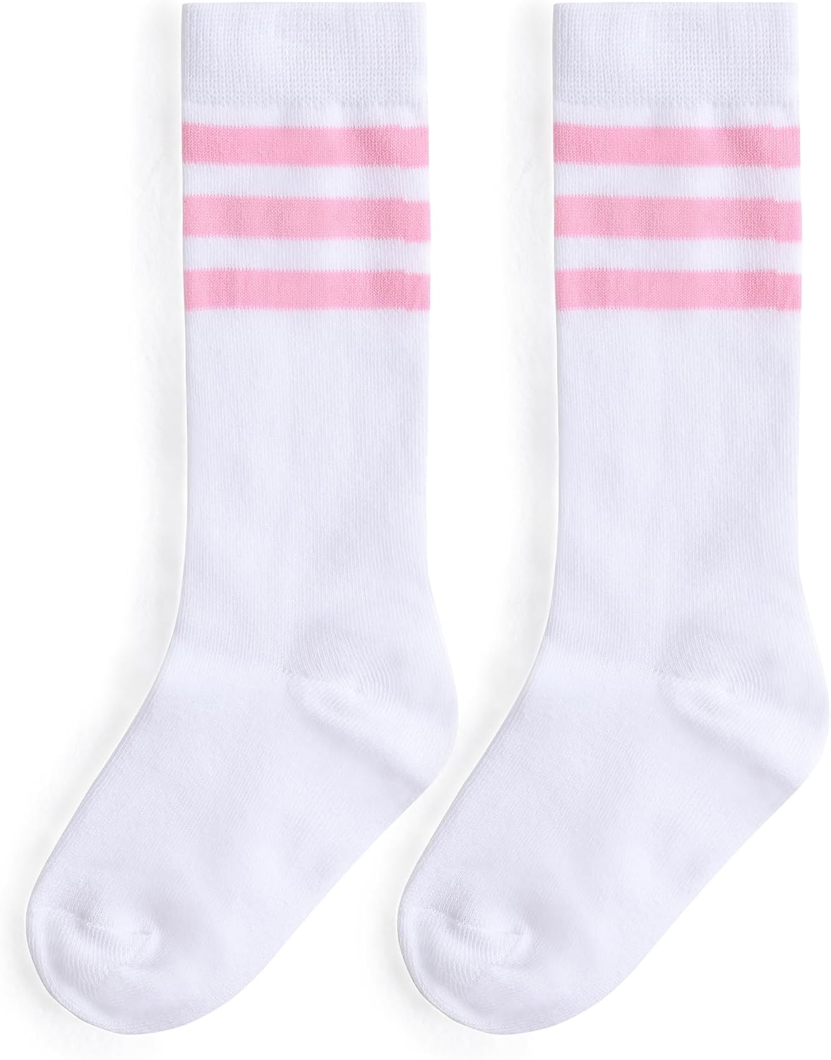 Pareberry Boys Girls Over the Calf Striped Tube Socks Cotton Soft Retro Athletics Socks for Kids Age 4-9 - Image 6