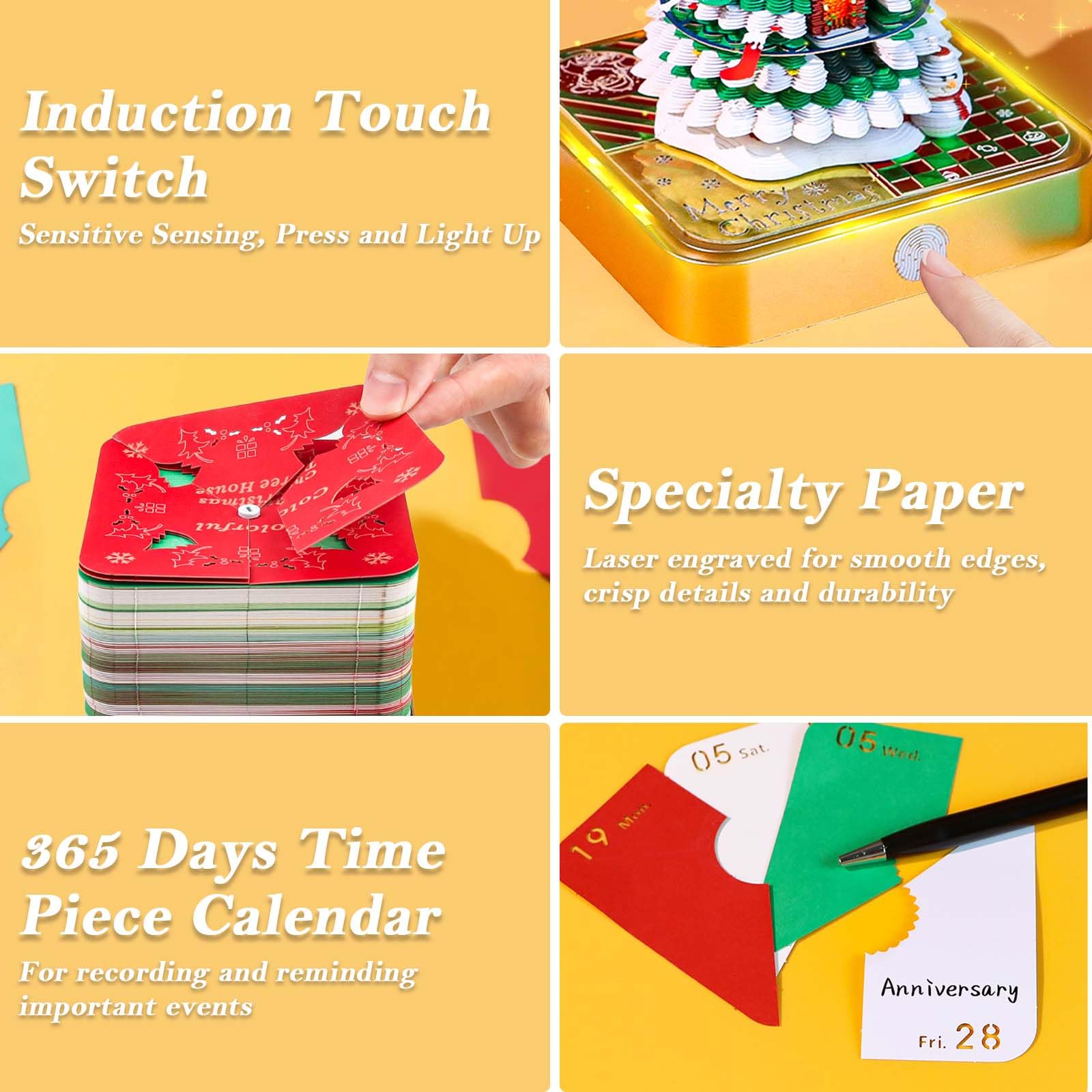 Calendrier De Table 2024 à Déchirer - Blocs De Construction Magiques