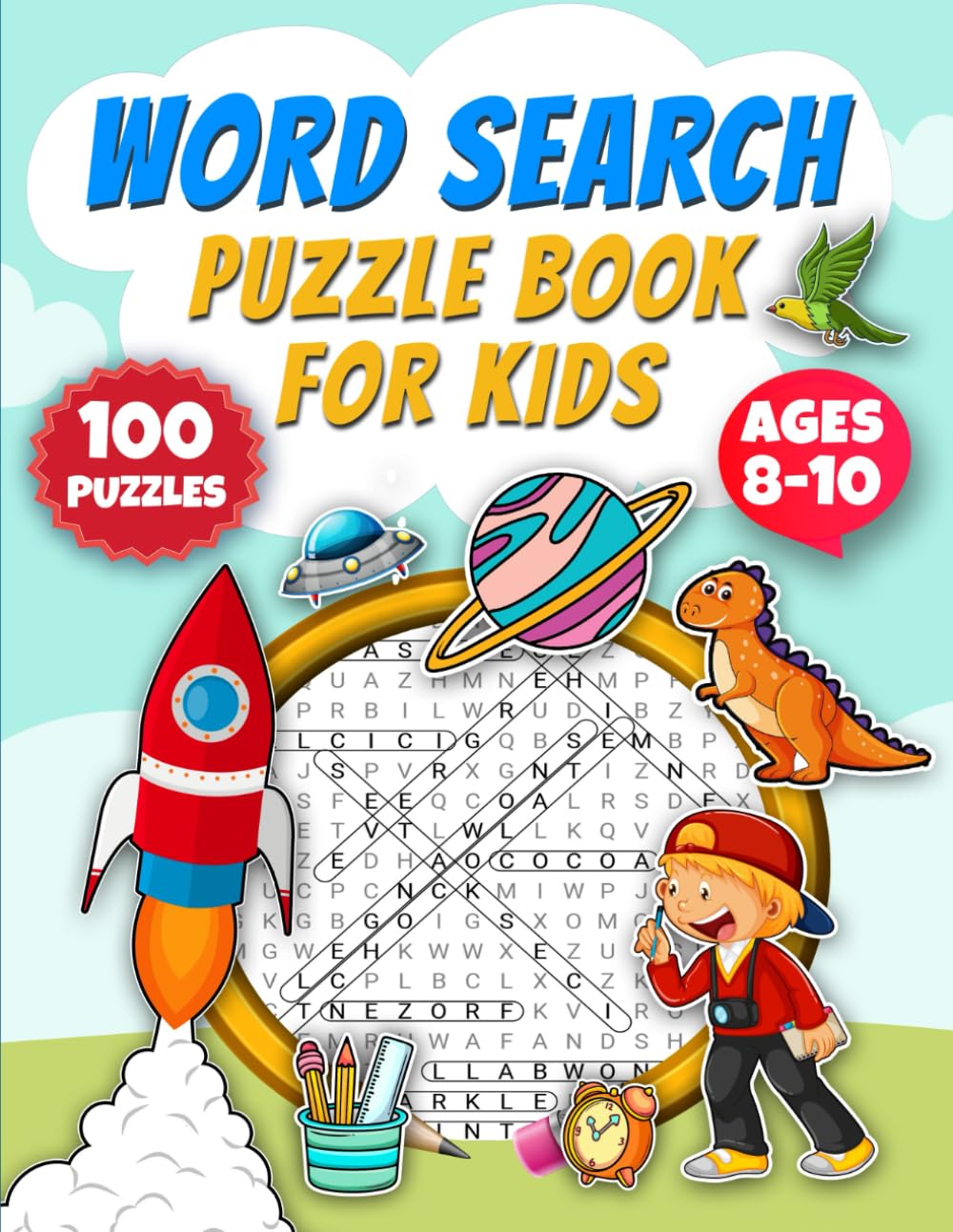 Word Search for Kids Ages 8-10: 100 Word Search Puzzles