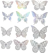 TOYANDONA 48 Pçs 3D Borboleta Murais De Parede Vintage Decoração De Parede De Borboletas 3D Adesivos De Parede 3D Decoração Vintage Adesivos Para Meninas Decoração De Casa Mural