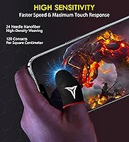 Vista 3 de 10 piezas de fundas de dedos para juegos móviles, fundas de dedos Nuozme para todos los dispositivos con pantalla táctil, nanofibras