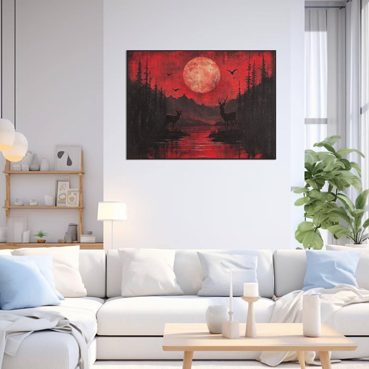 Puzzle 4000 Pezzi Il paesaggio Puzzle Classici per Gioco Familiare, n-355 | Impossibile Puzzles, Intrattenimento Creativo, Rilassamento e Intelligence, Regalo per Amore e Amico, Decorazioni Casa, cervo