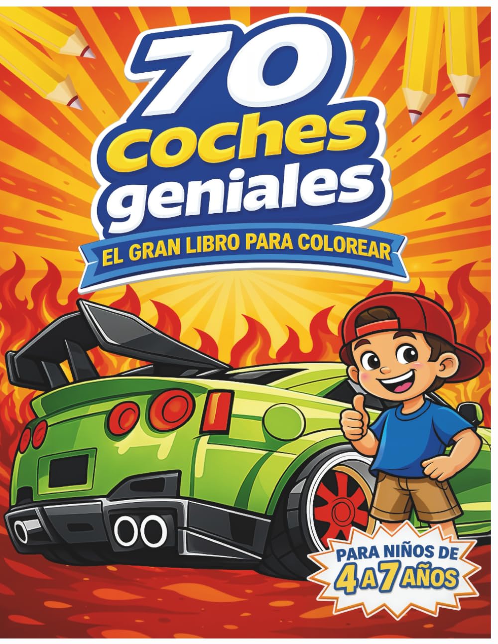 70 coches geniales: El gran libro para colorear
