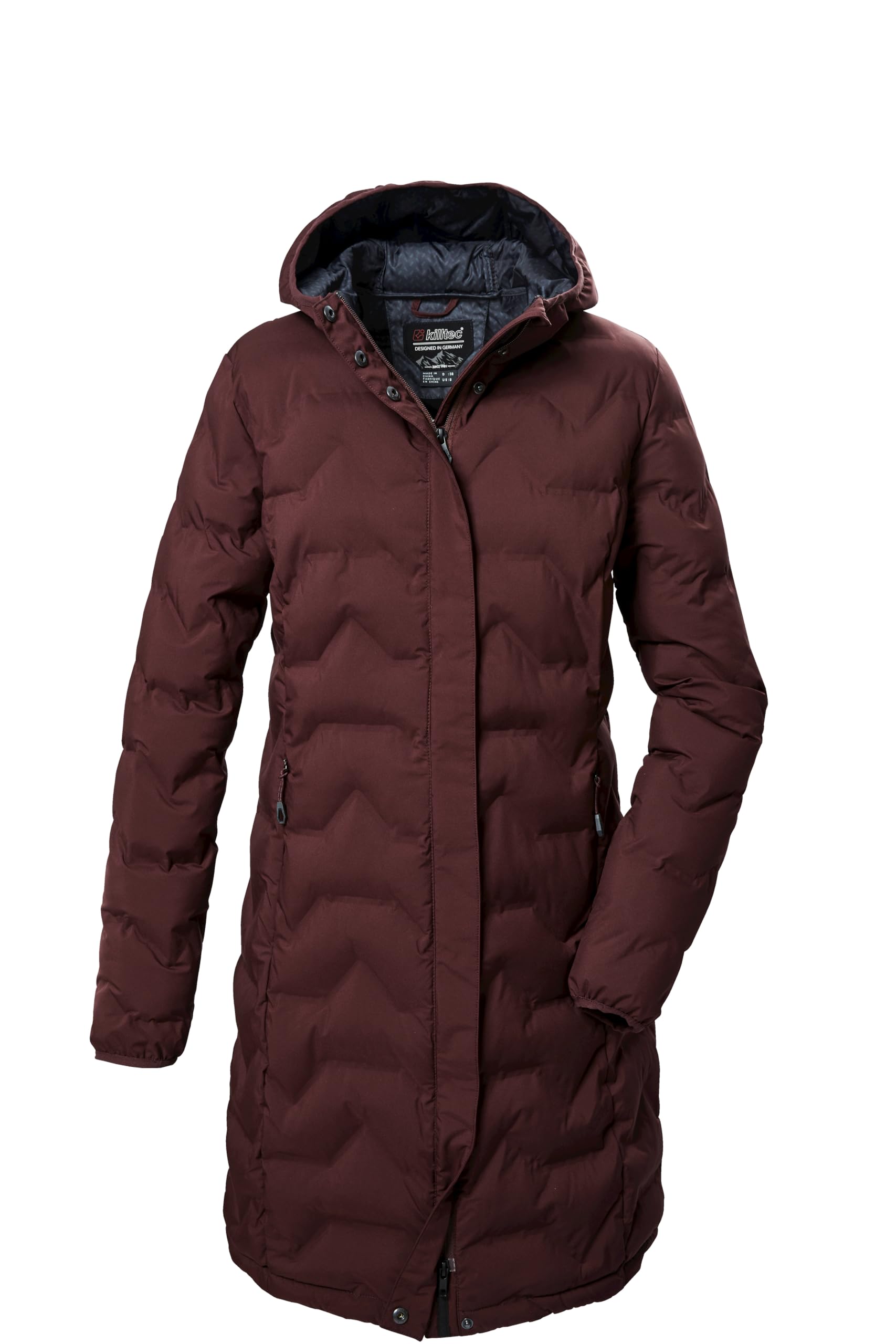 killtec dames Functionele parka/parka met afritsbare capuchon KOW 165 WMN PRK, dunkeloliv, 48, 37726-000