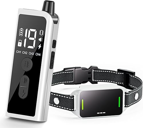 Collar de choque para perros, collar de entrenamiento para perros de 3300 pies con control remoto para perros pequeños, medianos y grandes, 8-120