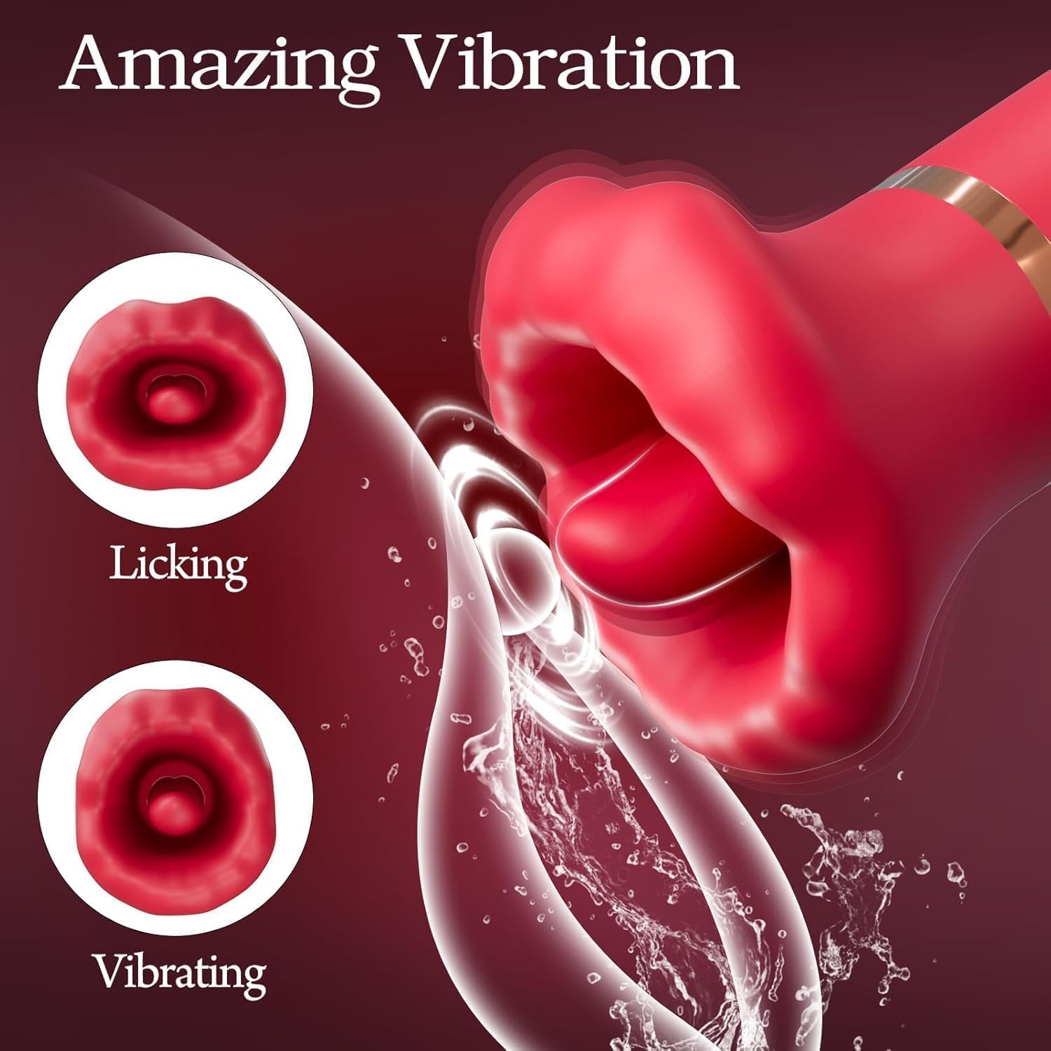 2026 New Adult Toy for Women Realistic Silicone Wand Thrusting Stimulation with Adult Tools for Women Waterproof Pleasure Toys KX53 (Red) (Red)