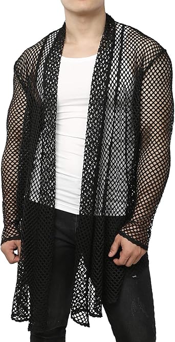 net cardigan black