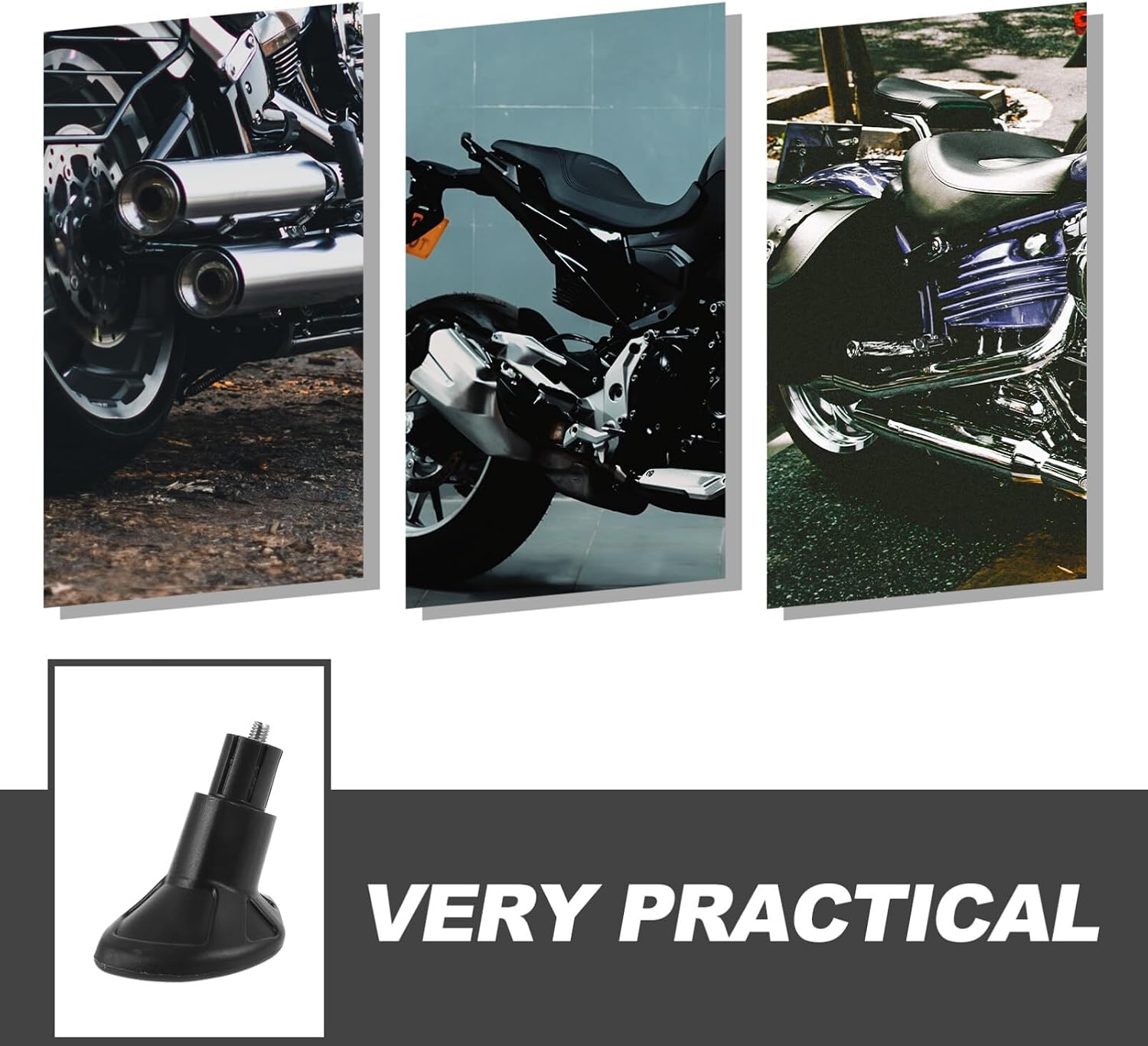 iplusmile Motorcycle Side Stand Pad Sturdy Kickstand Base for Xc Xcw Easy Installation Durable Support for Parking Soft Surfaces