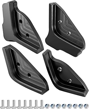 Single Stage Snow Blower Protective Slide Skid Shoes Kit Fits for Ego 21 | Fit for SNT2100 SNT2101 SNT2102 SNT2112 SNT2114 SNT2102 SNT2110, with 8 Mounting Screws