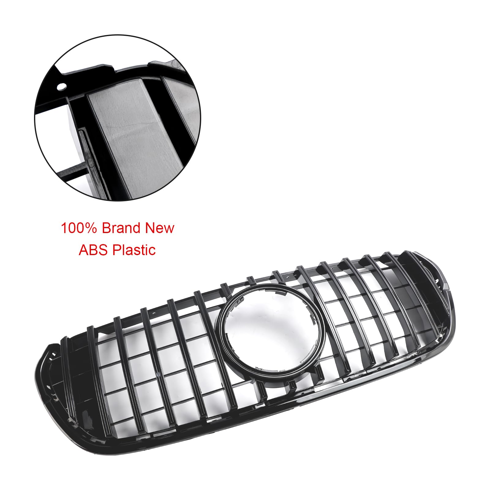 Front Bumper Grille Grill Adatto per Mercedes X-Class X470 2017-2019 (No Logo)