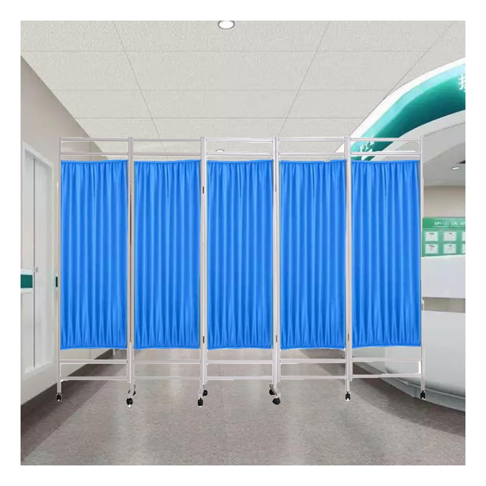 Séparateur d'urgence pliable pour isoler les patients en centres de thérapie