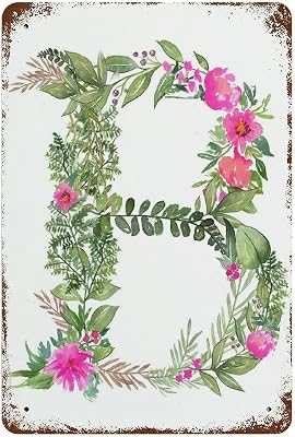 Targa in metallo vintage con fiore blu giacinto botanico per San Valentino, divertente novità per cucina, bar, club, garage, giardino, decorazione per la casa, regalo per donne e uomini, 30,5 x 40,6