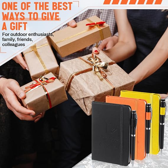 3 Packs Waterproof Notebook 4 x 6 Stone Paper Notebook All-Weather Small Pocket Notepad A6 Steno Pads Rain Waterproof Notepad for Woodworker Outdoor Wild Hiking(Black, Orange, Yellow)
