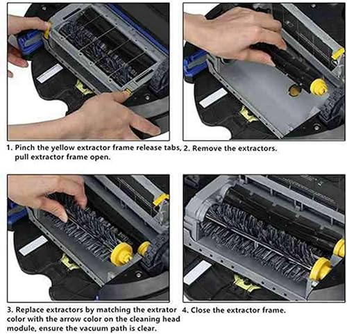 Miniatura 3 de 28 unids filtro de cepillo para Irobot Roomba 600 610 620 625 630 650 660 680 690 serie robot aspirador piezas de repuesto