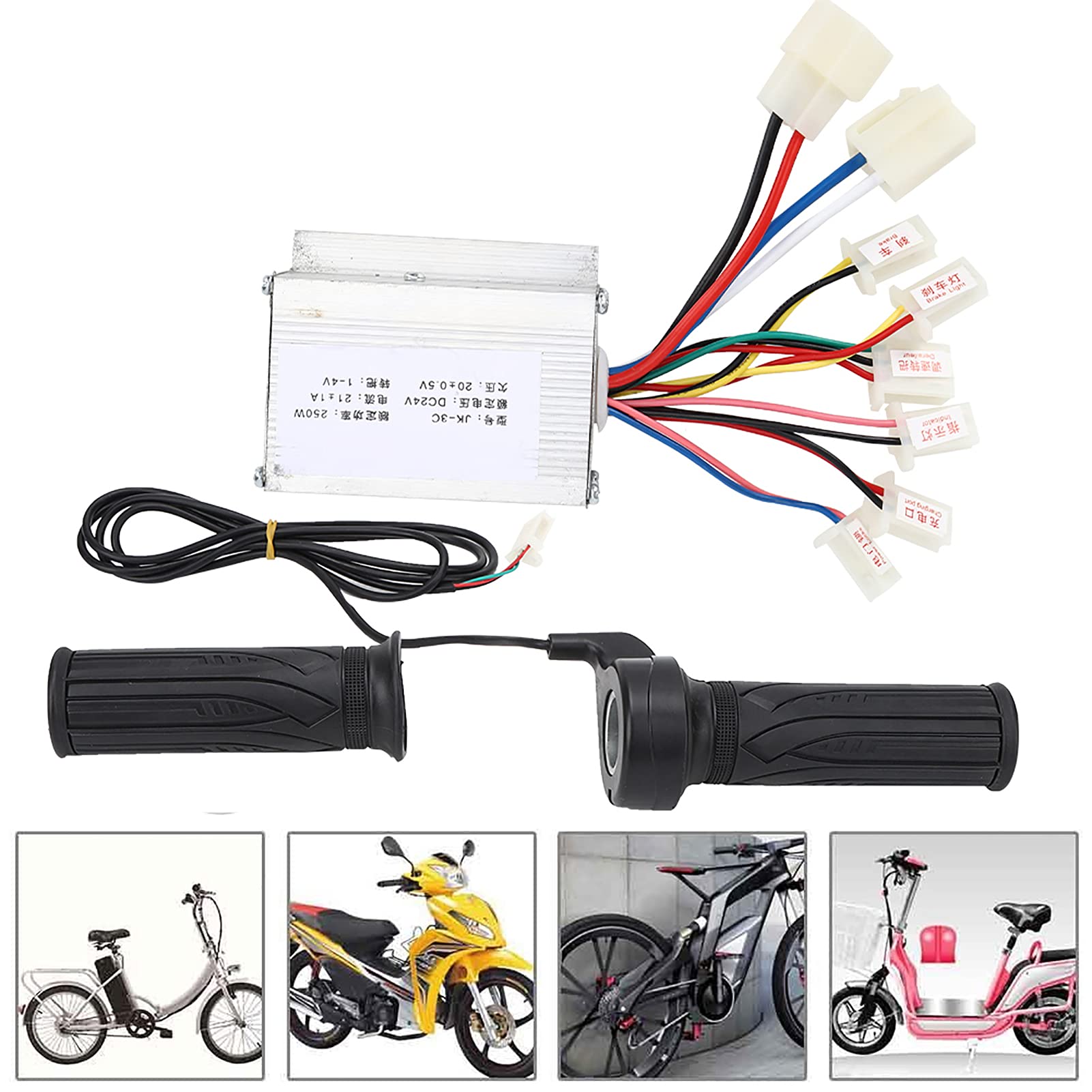 VGEBY Uniwersalny kontroler do roweru elektrycznego z uchwytem 24 V 250 W calowy zestaw kontrolera