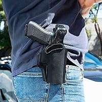 Vista 7 de W2-800RB Wraith 2.0 - Funda para cinturón compatible con Glock 43 con/sin puntos rojos, mano derecha, acabado negro