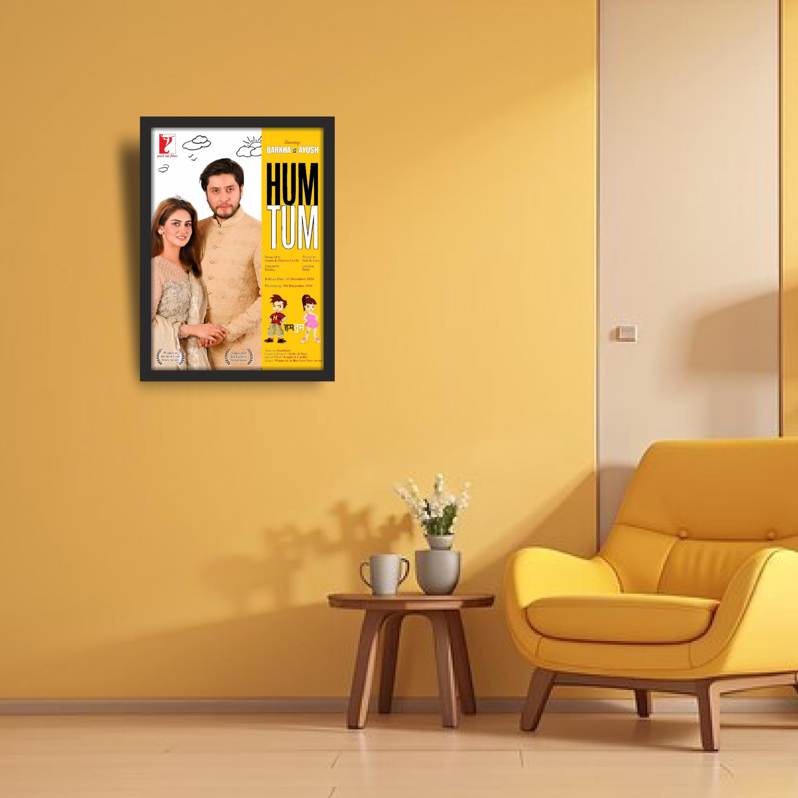 Custom Couple Poster – Hum Tum Movie Style – Personalized… – view 2