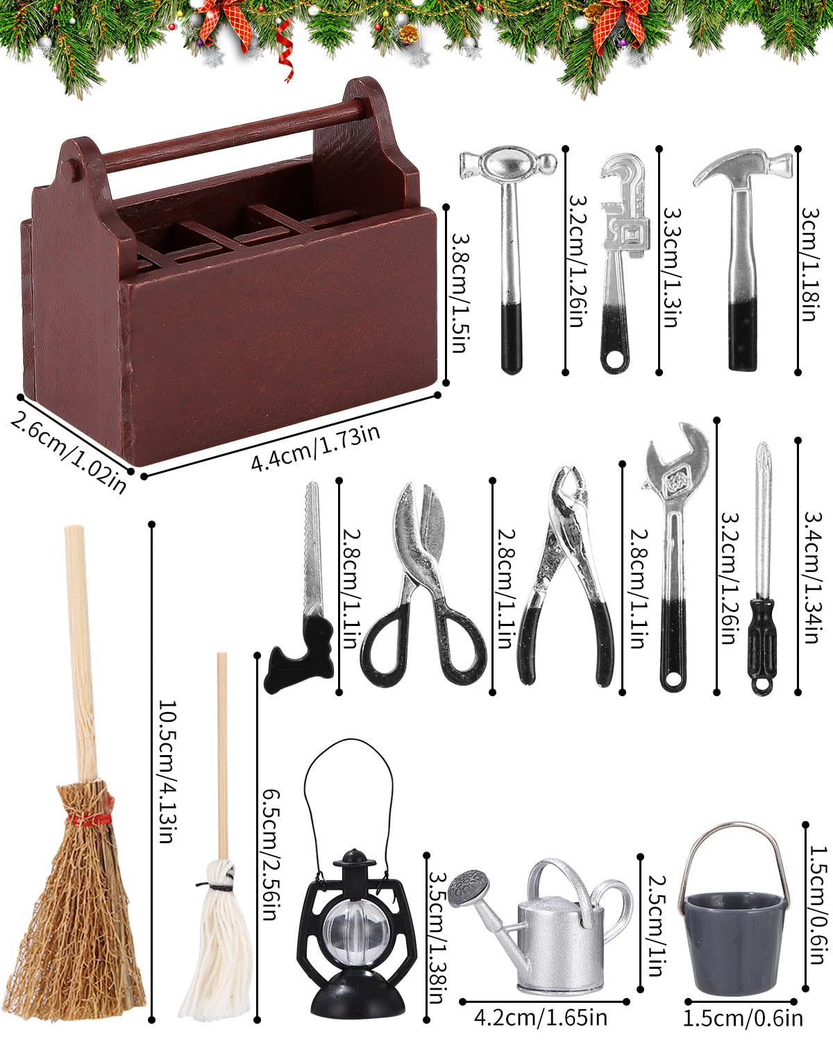 Toddmomy 5 Set Mini Attrezzi per Casa delle Bambole in Metallo Mini Toddmomy 5 Set Mini Attrezzi per Casa delle Bambole in Metallo Mini