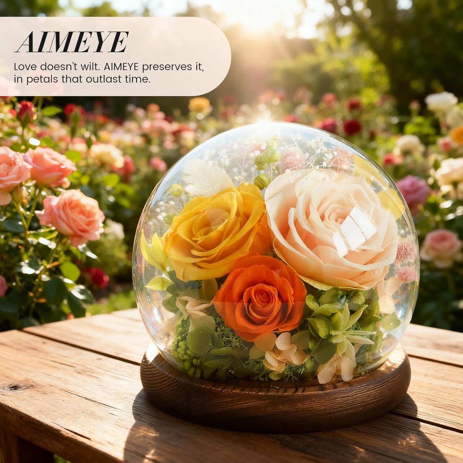 Valentines Day Flowers Gifts for Women,Forever Real Preserved Roses in Glass Dome,Valentines Roses Gifts for Her Wife Girlfriend Women Best Friend/Green - Image 7