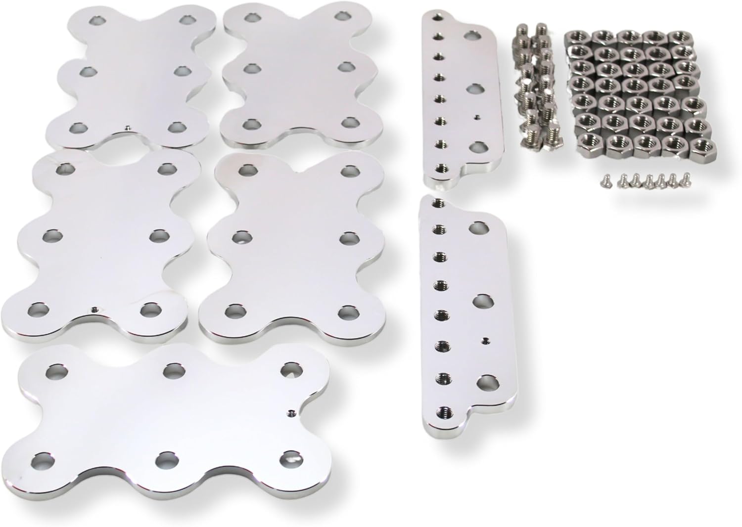 Triple Bank / 18 Yinlong Cell Lug Style Polished Aluminum Bus Bars with Hardware