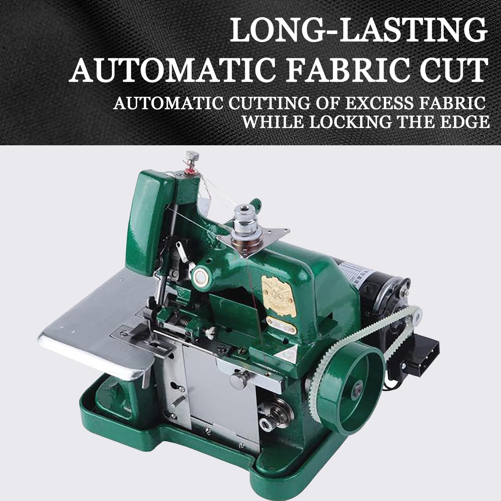 Máquina De Coser Overlock Industrial 3 Hilos Alta Eficiencia Portátil