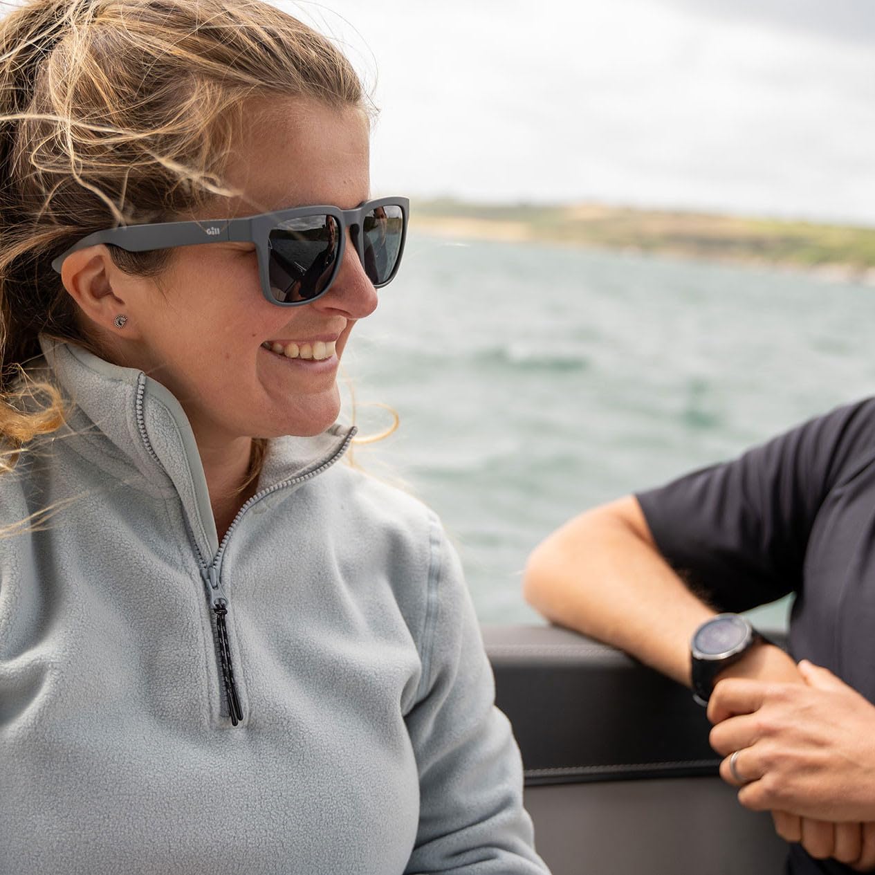 Gill Lumina Sunglasses - Floating Frame Technology & Polarized Lens for Reduced Glare 100% UV400 Protection (Ash)