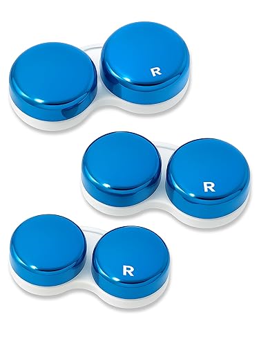 SPORTS WORLD VISION 3pcs OptiCool Contact Lens Cases - Metallic