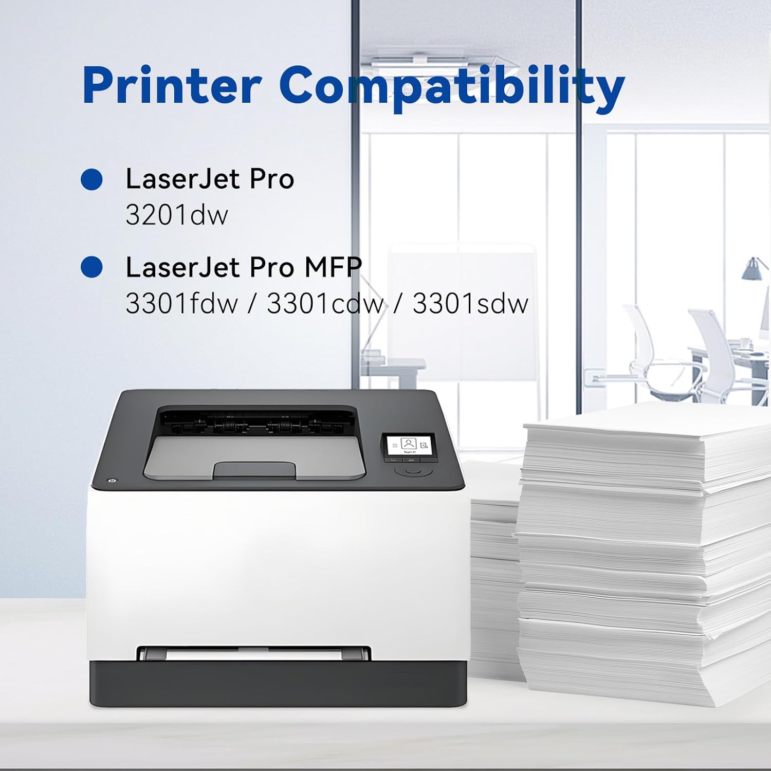 218A Toner Cartridges (with Chip) High Yield Compatible Replacement for HP 218A W2180A 218X Works with Color Laserjet Pro MFP 3301cdw 3201dw 3301sdw Printer (2 Pack, Black)