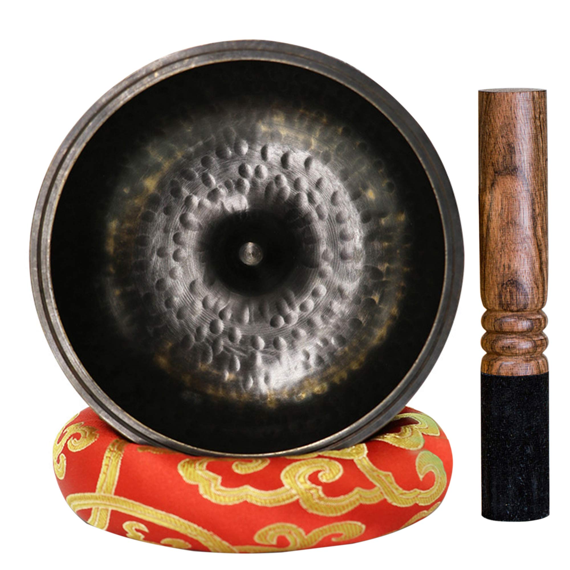 Authentiques Bols Chantants Tibétains Gravés à La Main – Bol De Méditation & Bol Sonore Avec Coussin– Bols De Guérison Sonore – Bols Chantants Népalais – Kit De Thérapie Yoga