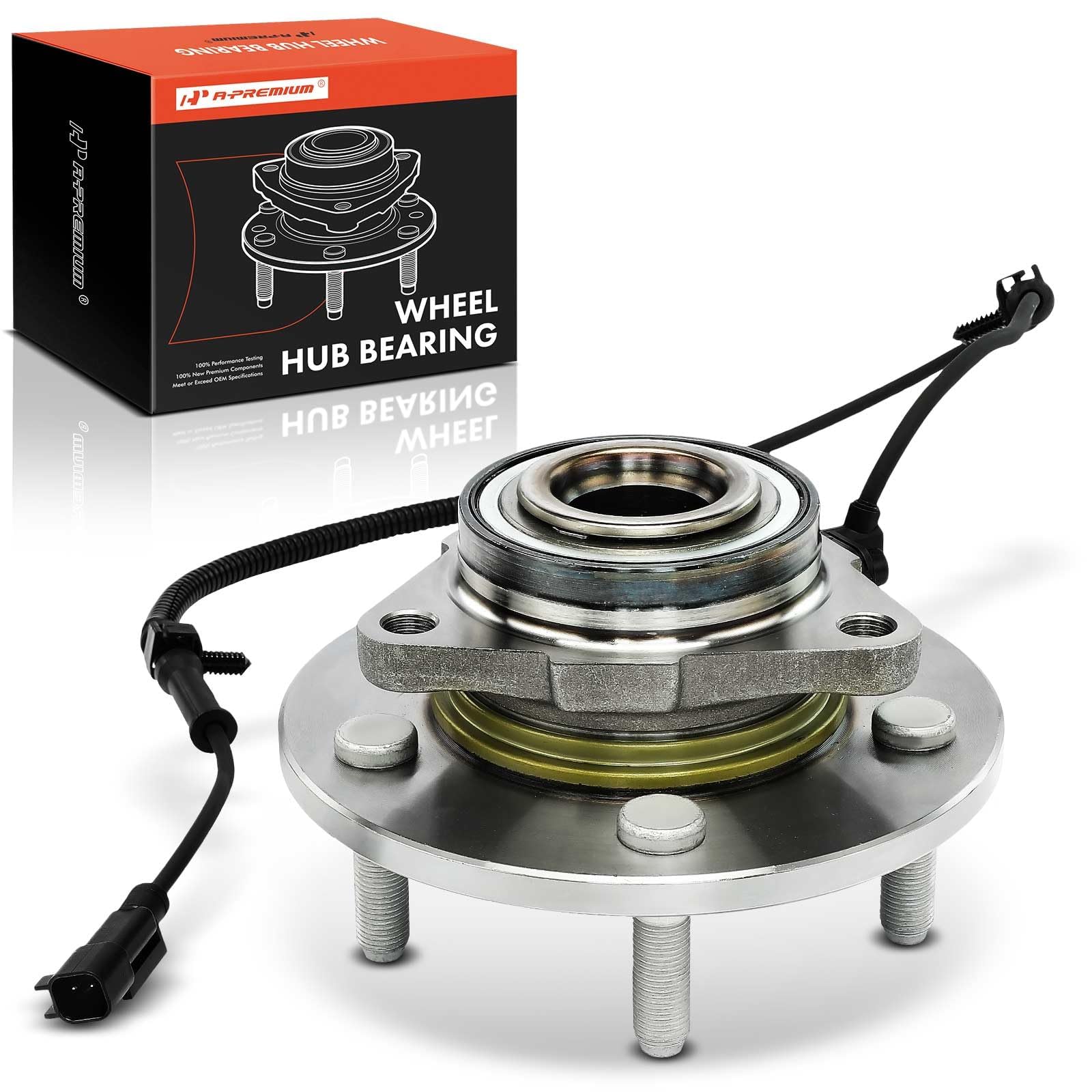 A-Premium Front Wheel Bearing and Hub Assembly with ABS 5-Lug Compatible with Ram 1500 2012-2018, 1500 Classic 2019-2022