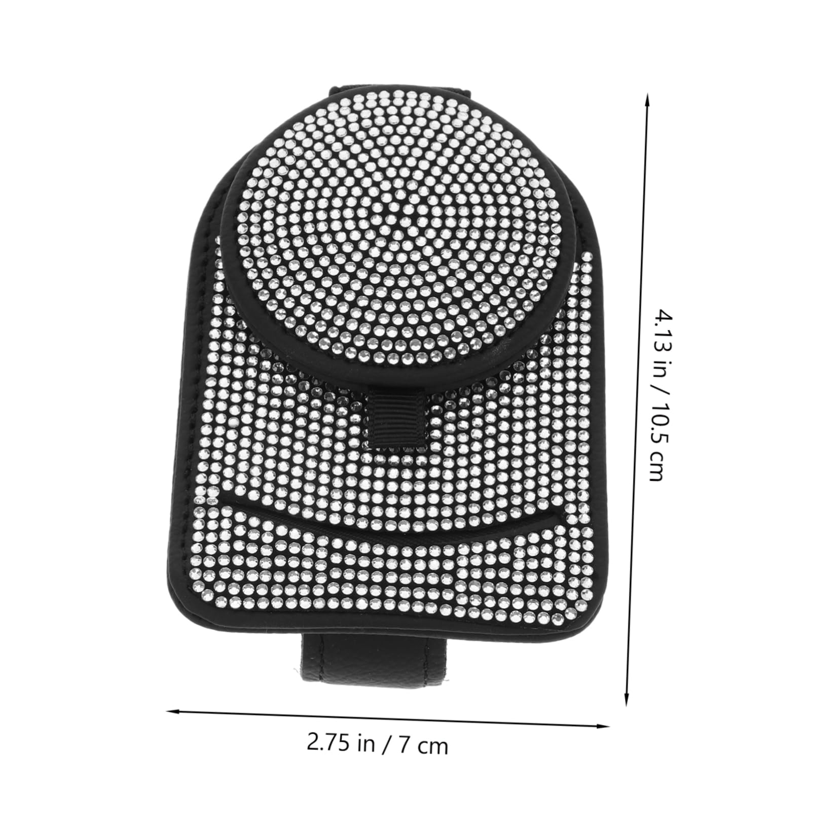 Gatuida 3pièces Porte-lunettes De Voiture Avec Strass Support à Clip Pour Pare-soleil Accessoire Esthétique Pour Lunettes De Soleil Et Cartes